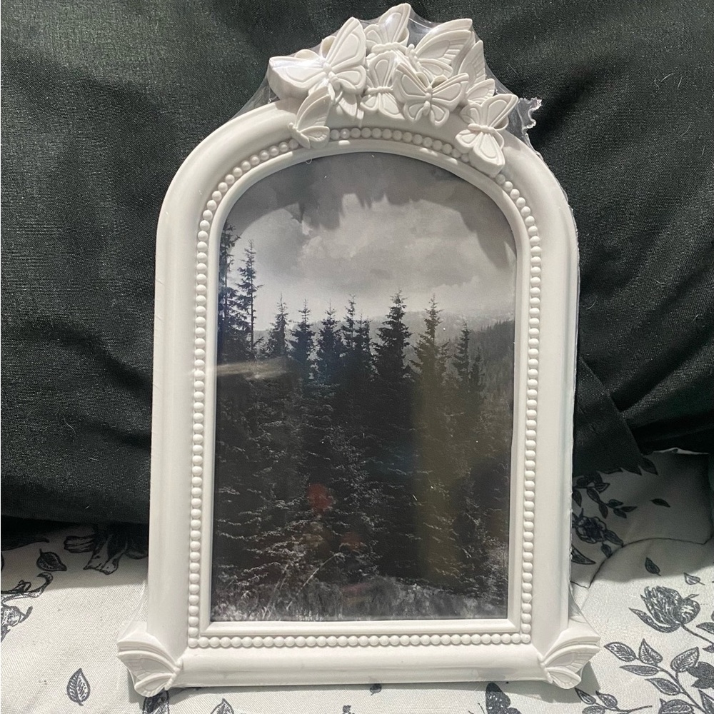 White Butterfly Elegant Frame